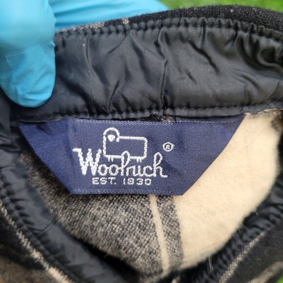 VTG 90s Woolrich Buffalo Plaid Shirt Mens S Made in USA Heavyweight Flannel - Picture 9 of 9